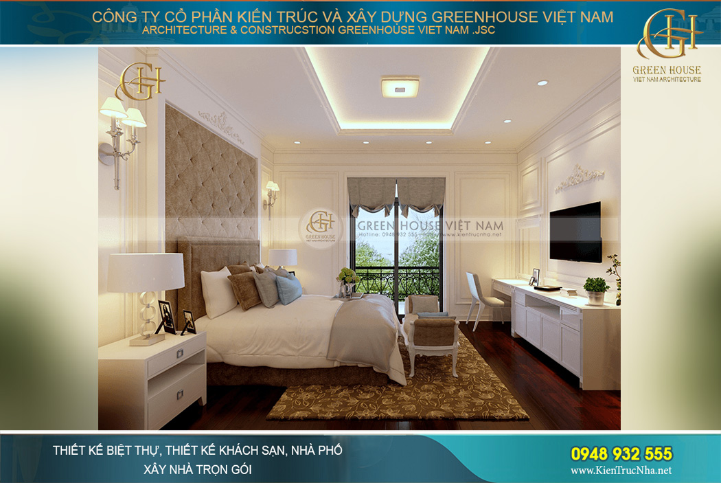 thiết kế nội thất biệt thự tân cổ điển tại Hà Nội