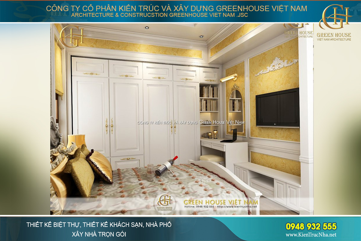 thiết kế nội thất biệt thự tân cổ điển tại Hà Nội
