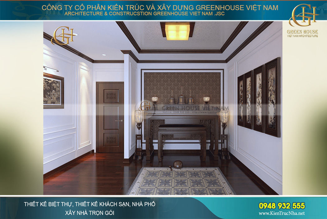 thiết kế nội thất biệt thự tân cổ điển tại Hà Nội