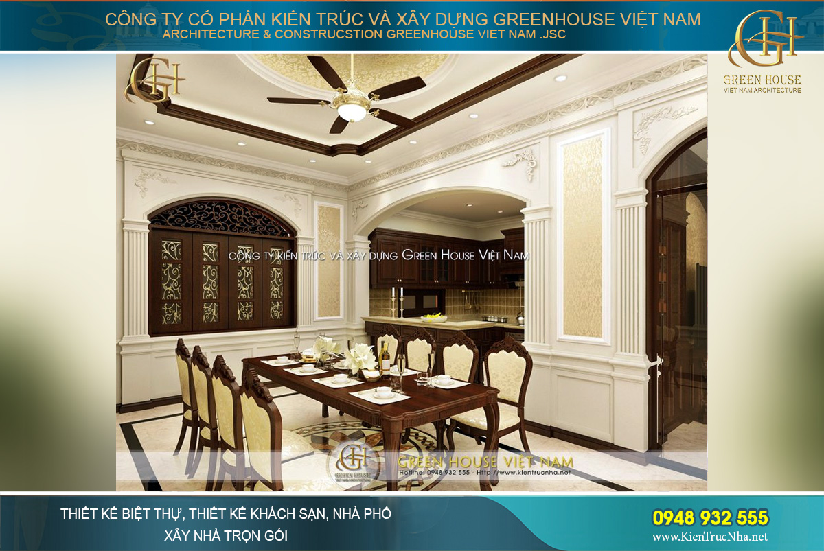 thiáº¿t káº¿ ná»i tháº¥t biá»t thá»± tÃ¢n cá» Äiá»n táº¡i HÃ  Ná»i