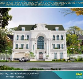 thiết kế biệt thự tân cổ điển cho người mệnh mộc