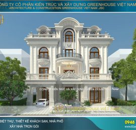 thiết kế dinh thự lâu đài cổ điển tại Hà Nội
