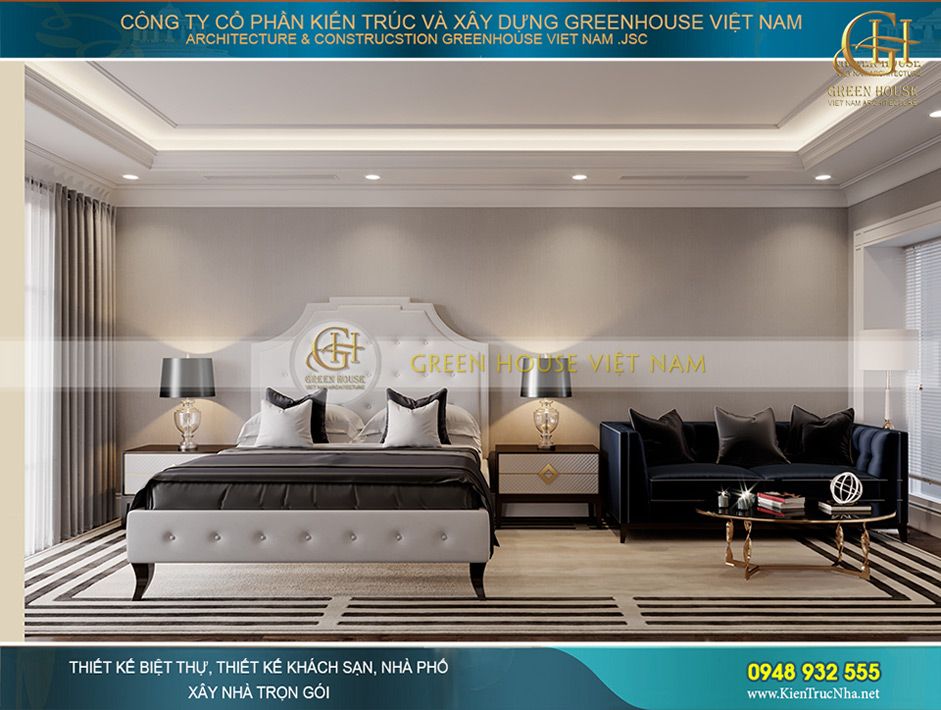 thiết kế nội thất phòng ngủ đẹp hoàn mỹ