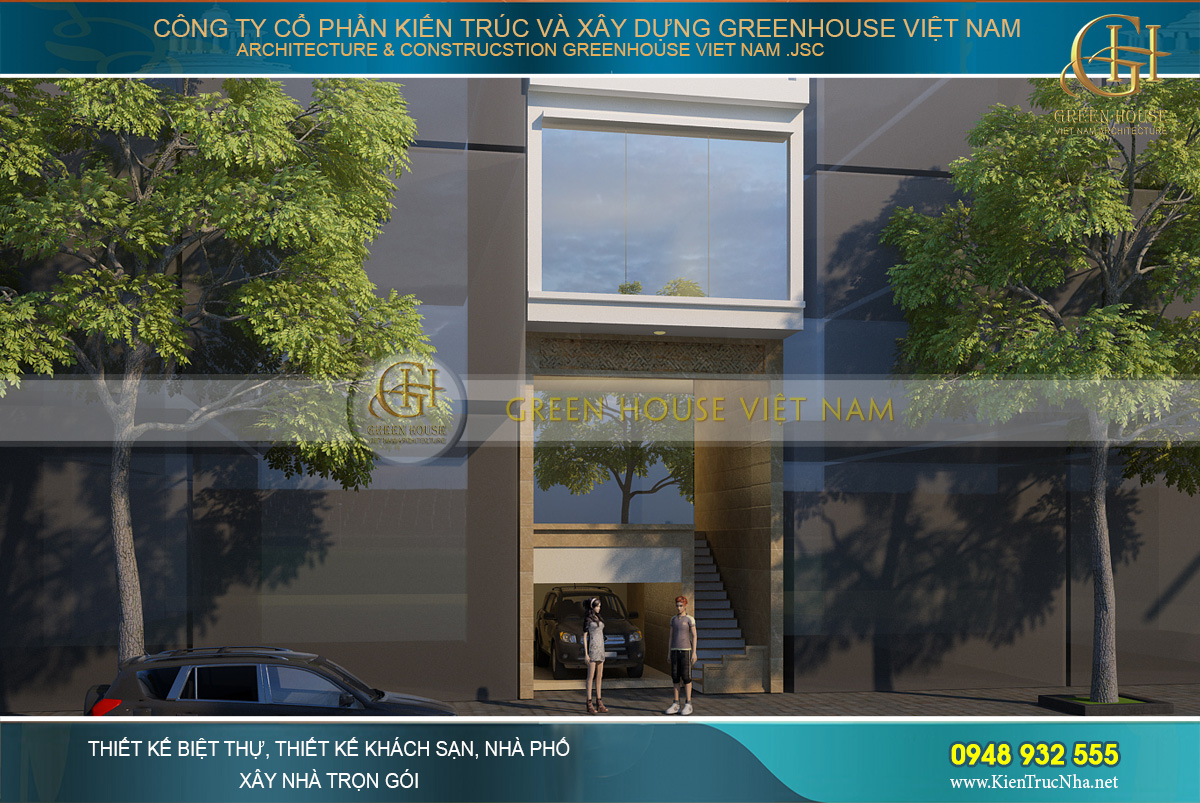 thiết kế nhà ống hiện đại kết hợp kinh doanh tại hà nội
