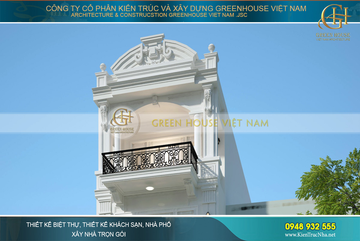 thiết kế nhà phố tân cổ điển tại bắc giang