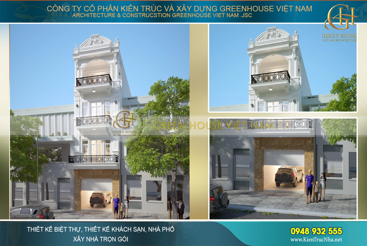 thiết kế nhà phố tân cổ điển tại bắc giang