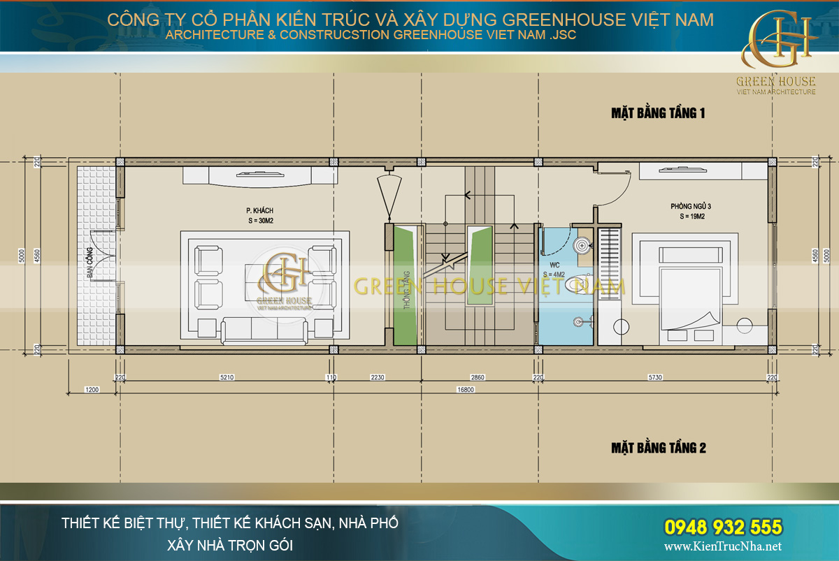 thiết kế nhà phố tân cổ điển tại bắc giang