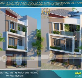 thiết kế nhà phố hiện đại tại hà nội