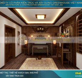 thiết kế phòng thờ đẹp thuận phong thủy