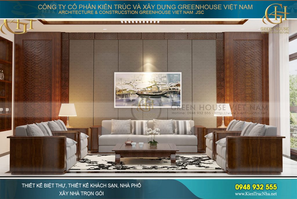 thiết kế nội thất biệt thự phố hiện đại 3 tầng Bắc Giang