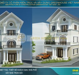 thiết kế nhà phố giả biệt thự