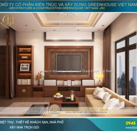 thiết kế kệ Tv theo phong thủy
