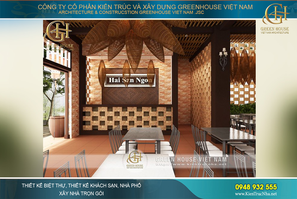 thiết kế nhà hàng hải sản đẹp bắc giang