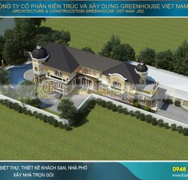 thiết kế biệt thự sân vườn kiểu Pháp tại Đà nẵng