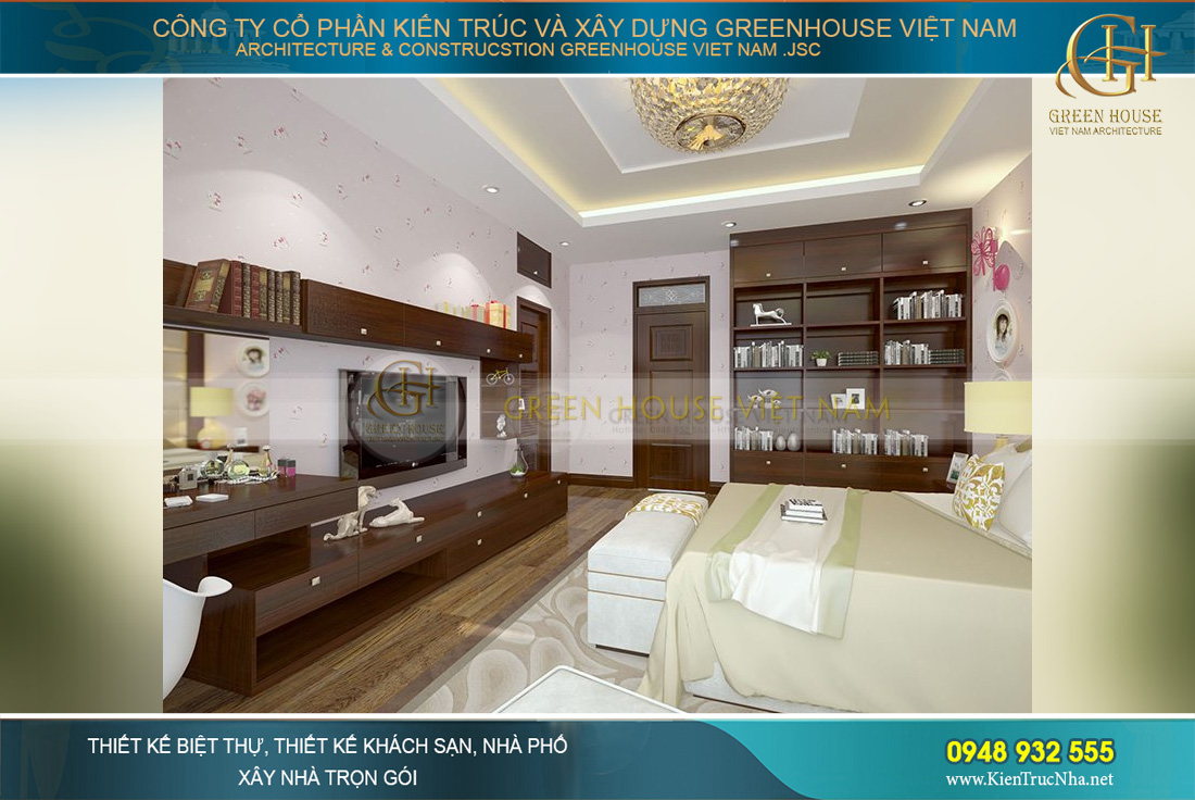 Có những bạn gái thích màu hồng, màu tím...nhưng chủ nhân của căn phòng này là một cô bé cá tính và năng động nên màu sắc mà cô bé lựa chọn là màu vàng tươi sáng rực rỡ. Gam màu vàng không khó sử dụng trong thiết kế nội thất, nhưng sử dụng cho phòng ngủ thì dễ gây sự kích động, sáng chói khiến giấc ngủ khó khăn hơn. Chính bởi vậy các KTS Greenhouse Việt Nam đã phải nghiên cứu kỹ lưỡng để mang đến mẫu thiết kế phòng ngủ phù hợp và hoàn hảo nhất dành cho con gái. 