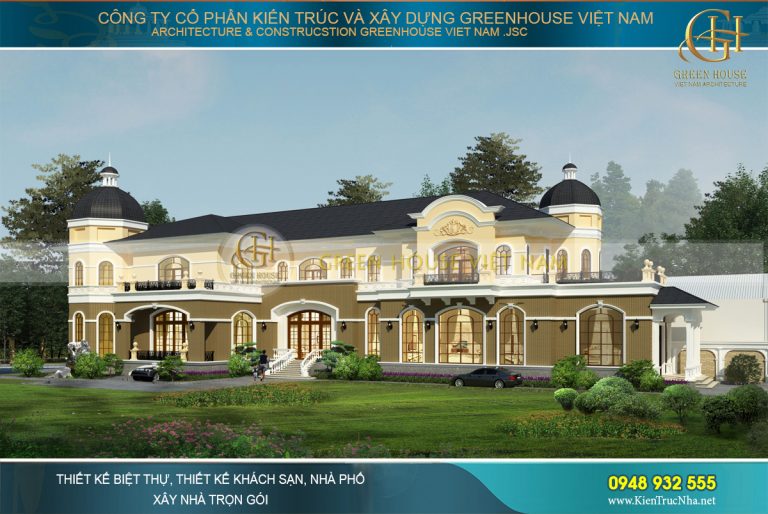 thiết kế dinh thự tân cổ điển tại bạc liêu
