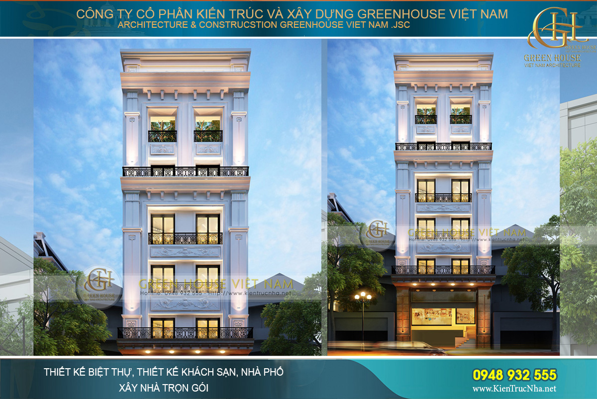 thiết kế nhà phố tân cổ điển tại Đồng Nai