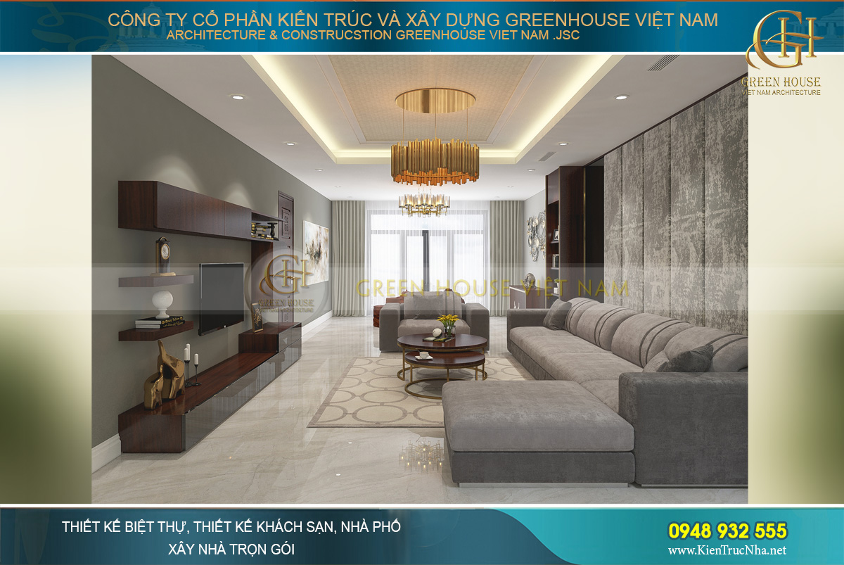 thiết kế nội thất nhà phố hiện đại bắc giang