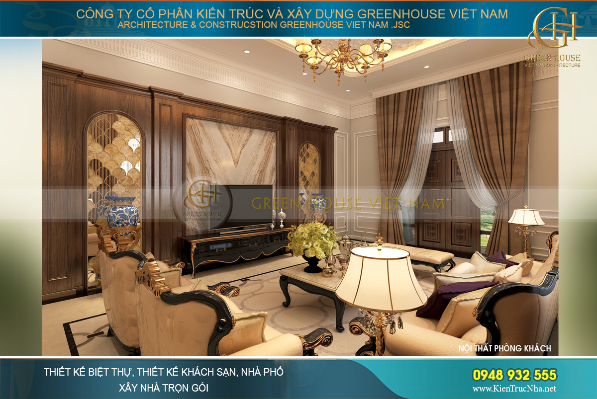thiết kế nội thất biệt thự quảng ninh