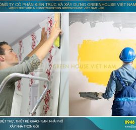 chọn sơn tường hay giấy dán tường