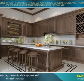 mẫu tủ bếp đẹp và sang 2019