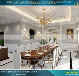 thiết kế nội thất phòng ăn biệt thự đẹp