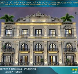 thiết kế khách sạn tân cổ điển 3 sao bình dương