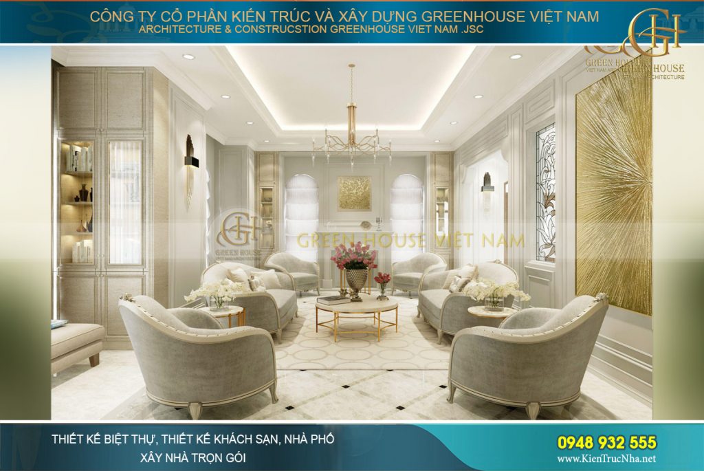 màu sắc trong thiết kế nội thất biệt thự