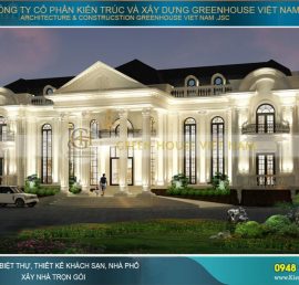 mẫu biệt thự sân vườn 2 tầng đẹp