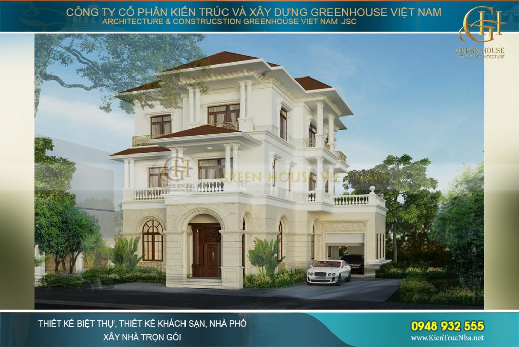 thiết kế biệt thự 3 tầng đẹp tại phú quốc