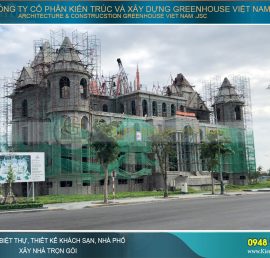 thi công trọn gói dinh thự pháp 3 tầng