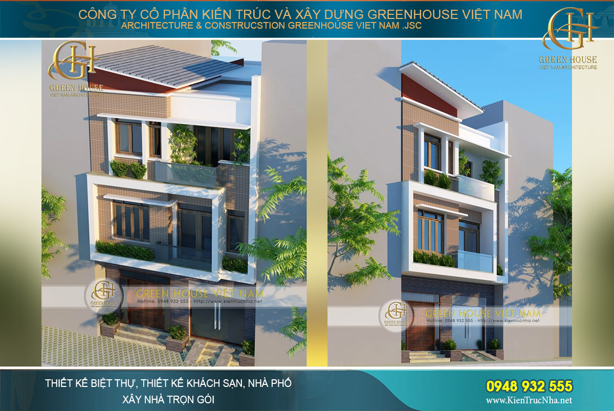 mẫu mặt tiền nhà ống đẹp