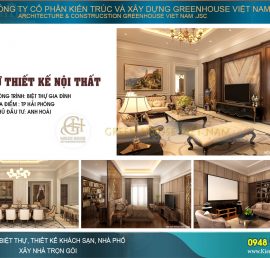 chi phí thiết kế nội thất biệt thự