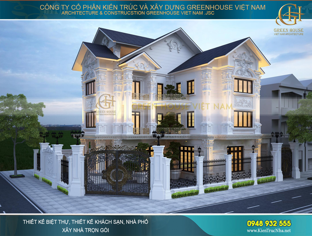 biệt thự lô góc 2 mặt tiền 280m2