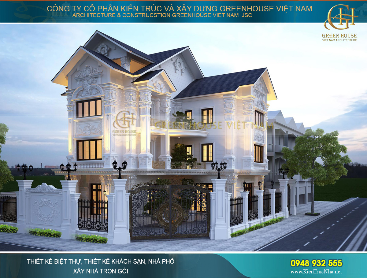 biệt thự lô góc 2 mặt tiền 280m2