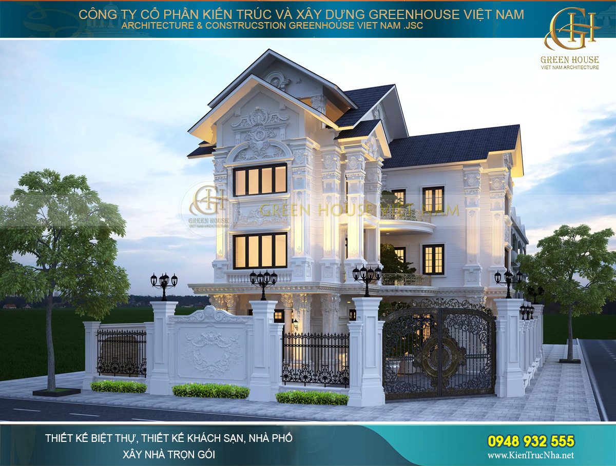 biệt thự lô góc 2 mặt tiền 280m2