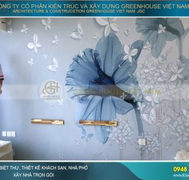 thi công giấy dán tường đẹp