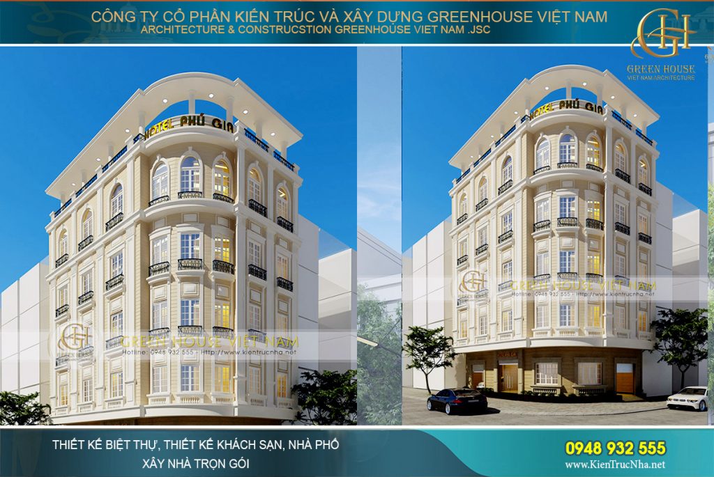 thiết kế khách sạn 3 sao hải phòng