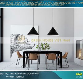 thiết kế nội thất tối giản